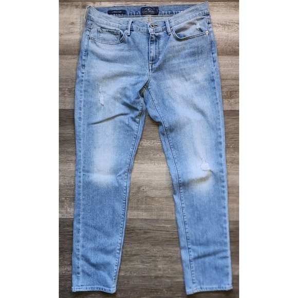 Lucky Brand Denim - Lucky Brand Women's 10/30 Distressed Charlie Skinny Blue Jeans